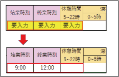 勤怠状況 及び 勤怠時刻 の入力方法 東京税理士会計士事務所