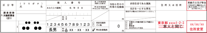 扶養控除（扶養控除等申告書の修正申告：情報）