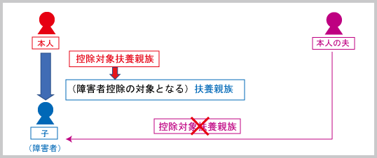 障害者控除（申告上の注意：扶養親族に係る障害者控除　例示２-1B）